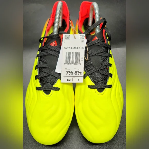 Adidas Copa Sense.1 SG Game Data Pack Soccer Cleats Solar Yellow Sz 7.5 Men
